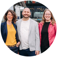 Jiska en Martine en Jan Willem